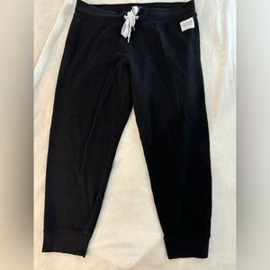 Calvin Klein women’s black sweatpants, adjustable waist, XL